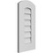 Ekena Millwork Arch Top Surface Mount PVC Gable Vent: Functional, w/ 3-1/2"W x 1"P Standard Frame, 12"W x 24"H GVPAR12X2401SF - alternate 3